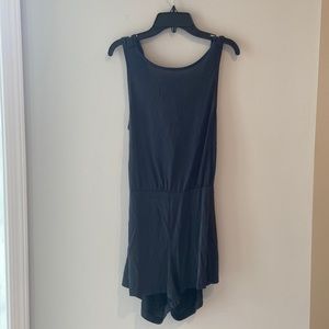 Silence + Noise Black Romper With Twist Back